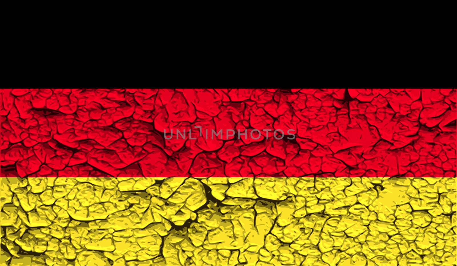 Flag of Germany with old texture.  by serhii_lohvyniuk