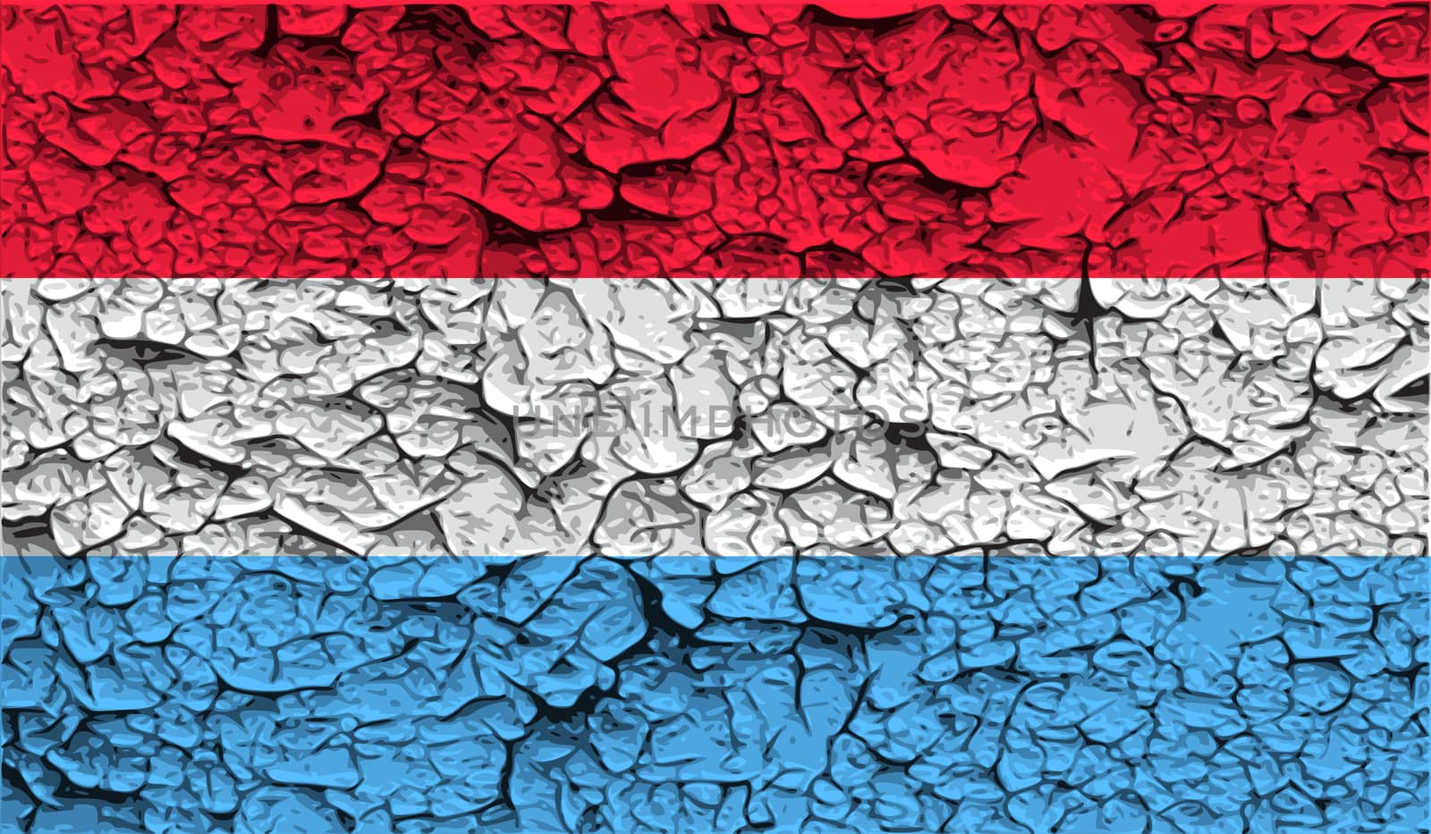 Flag of Luxembourg with old texture.  by serhii_lohvyniuk