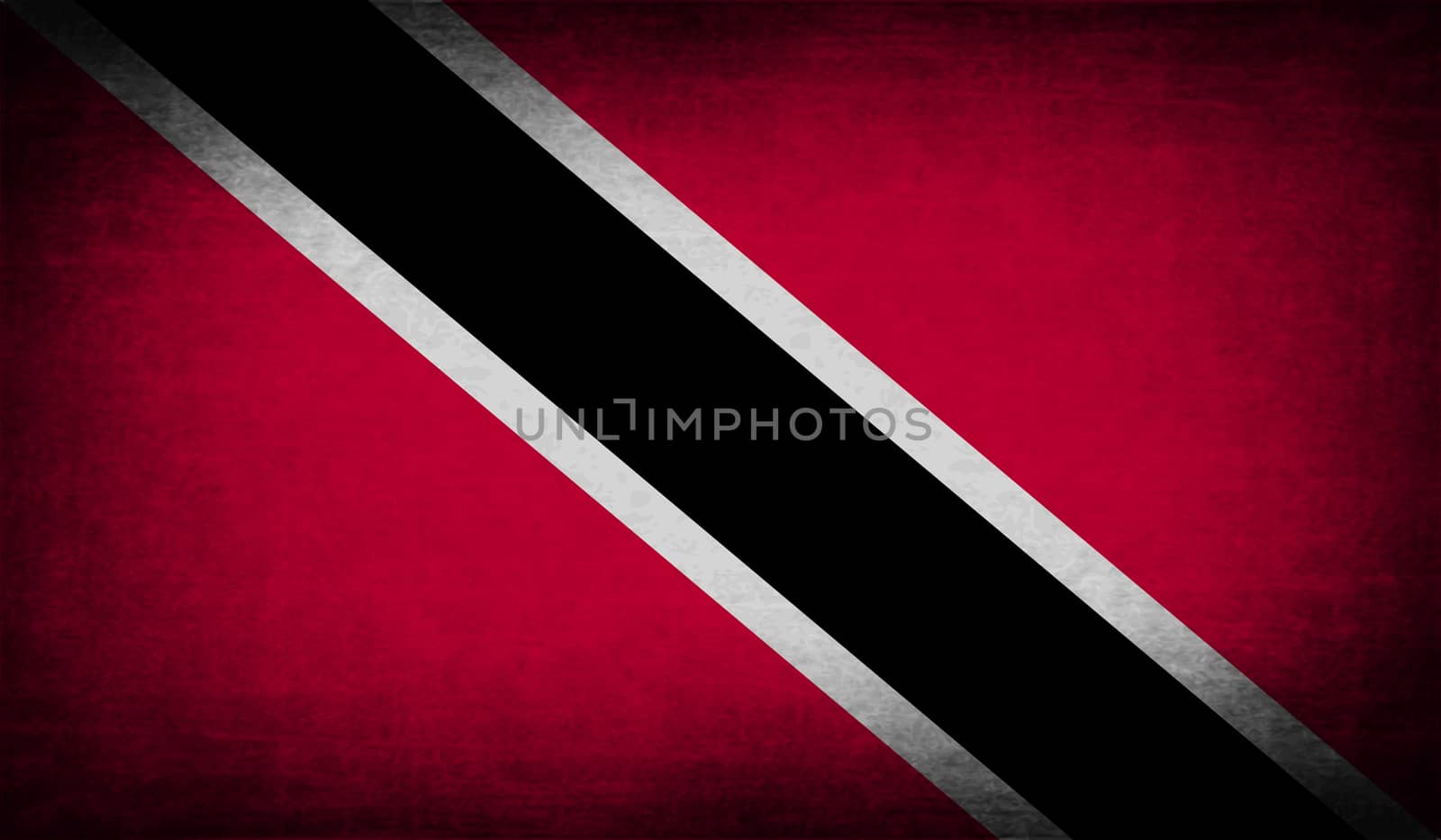 Flag of Trinidad and Tobago with old texture.  by serhii_lohvyniuk