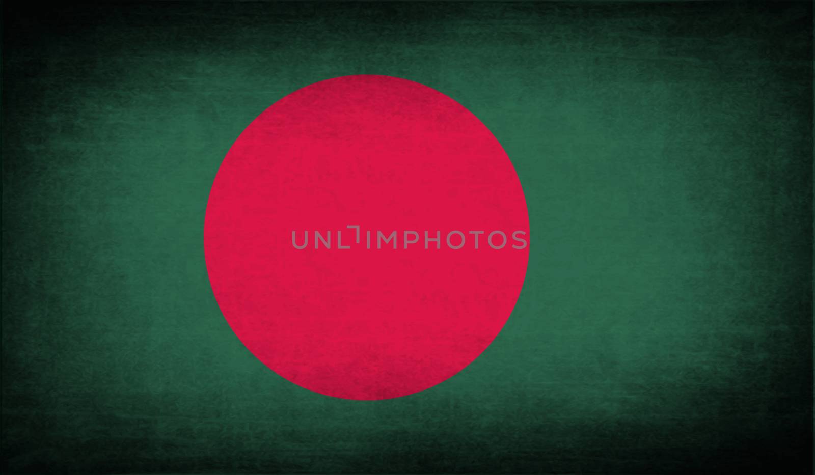 Flag of Bangladesh with old texture.  by serhii_lohvyniuk