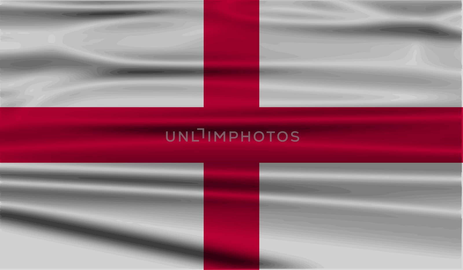 Flag of England with old texture.  illustration