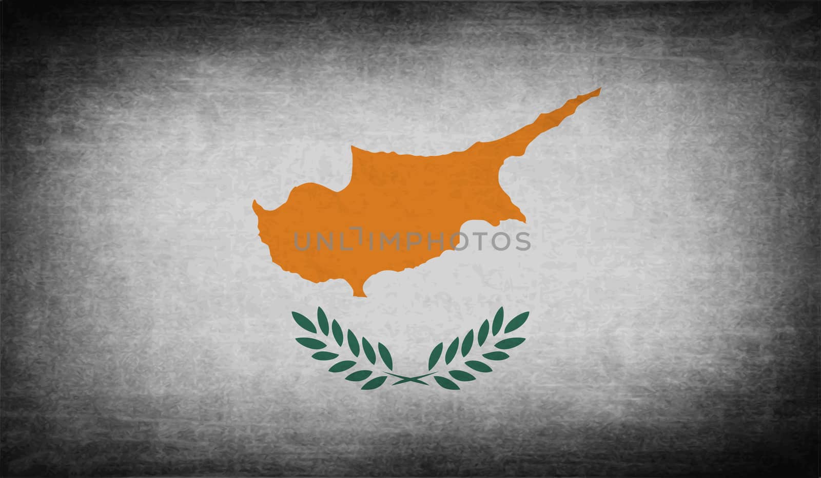 Flag of Cyprus with old texture.  by serhii_lohvyniuk
