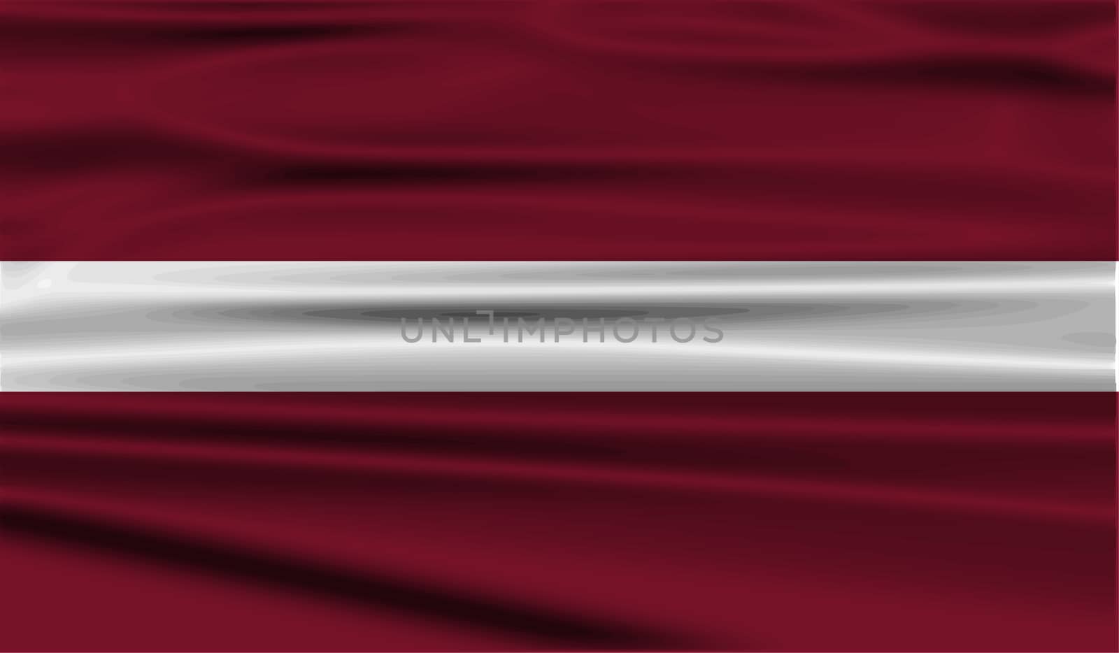 Flag of Latvia with old texture.  illustration