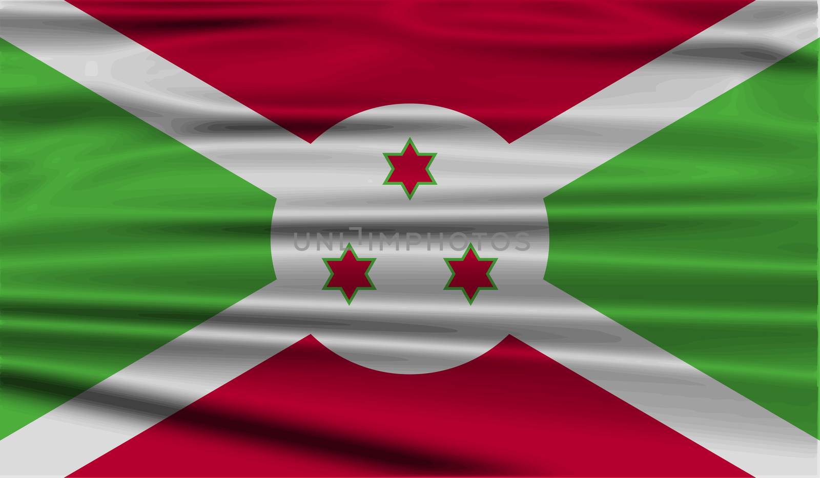 Flag of Burundi with old texture.  by serhii_lohvyniuk