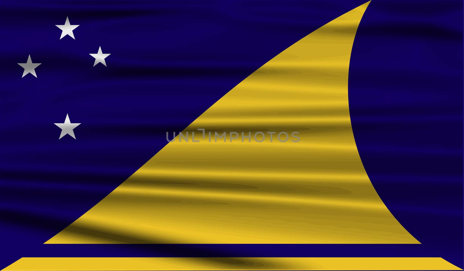 Flag of Tokelau with old texture.  by serhii_lohvyniuk