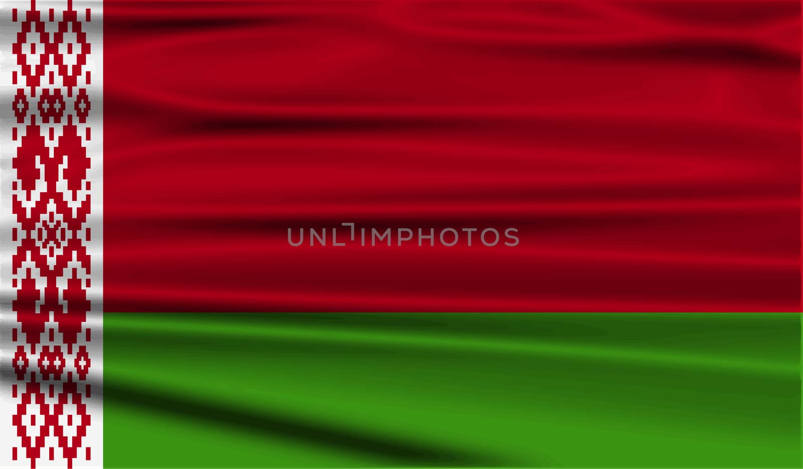 Flag of Belarus with old texture.  by serhii_lohvyniuk