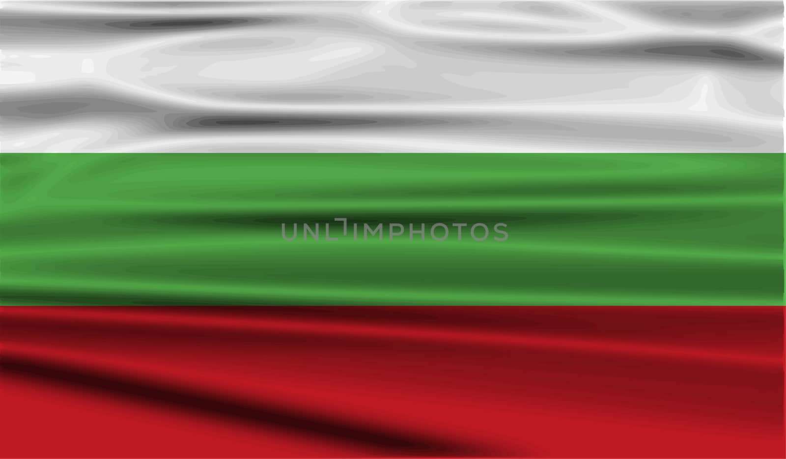 Flag of Bulgaria with old texture.  illustration