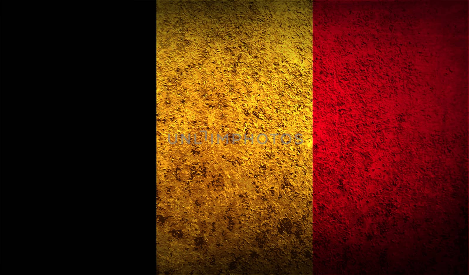 Flag of Belgium with old texture.  by serhii_lohvyniuk