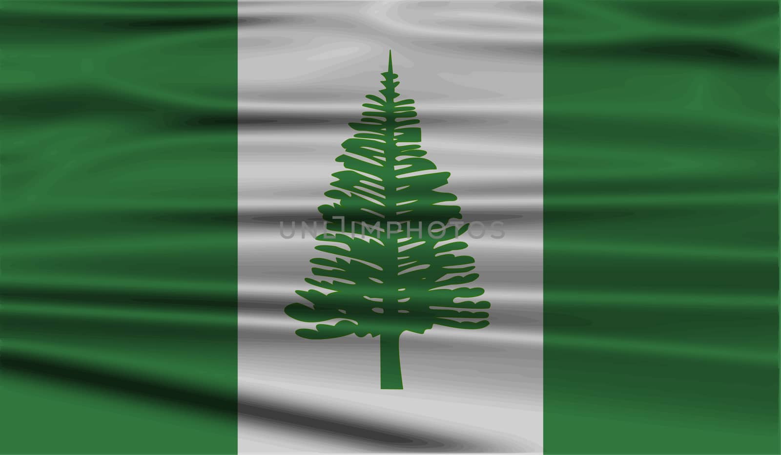 Flag of Norfolk Island with old texture.  by serhii_lohvyniuk