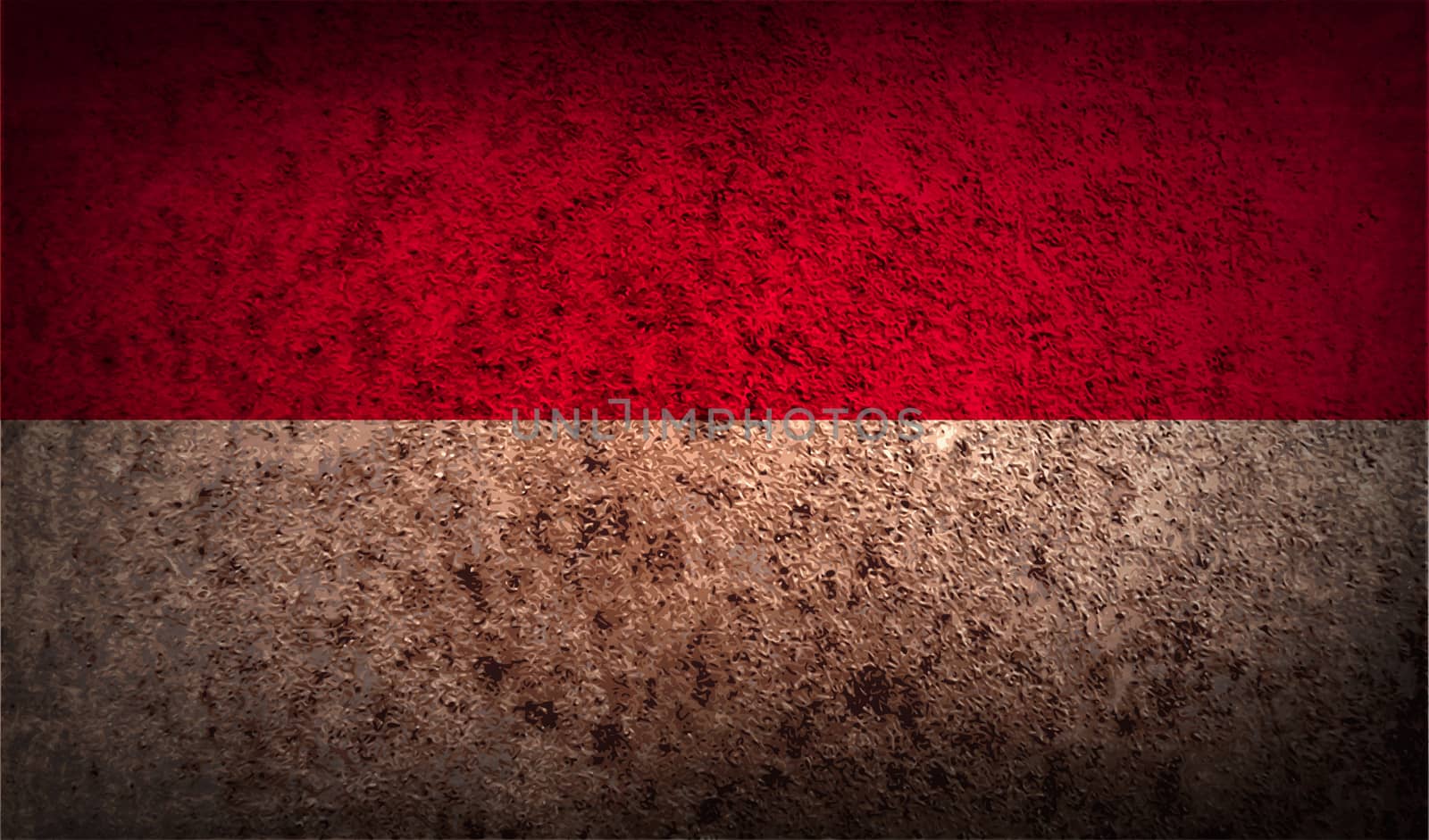 Flag of Indonesia with old texture.  by serhii_lohvyniuk