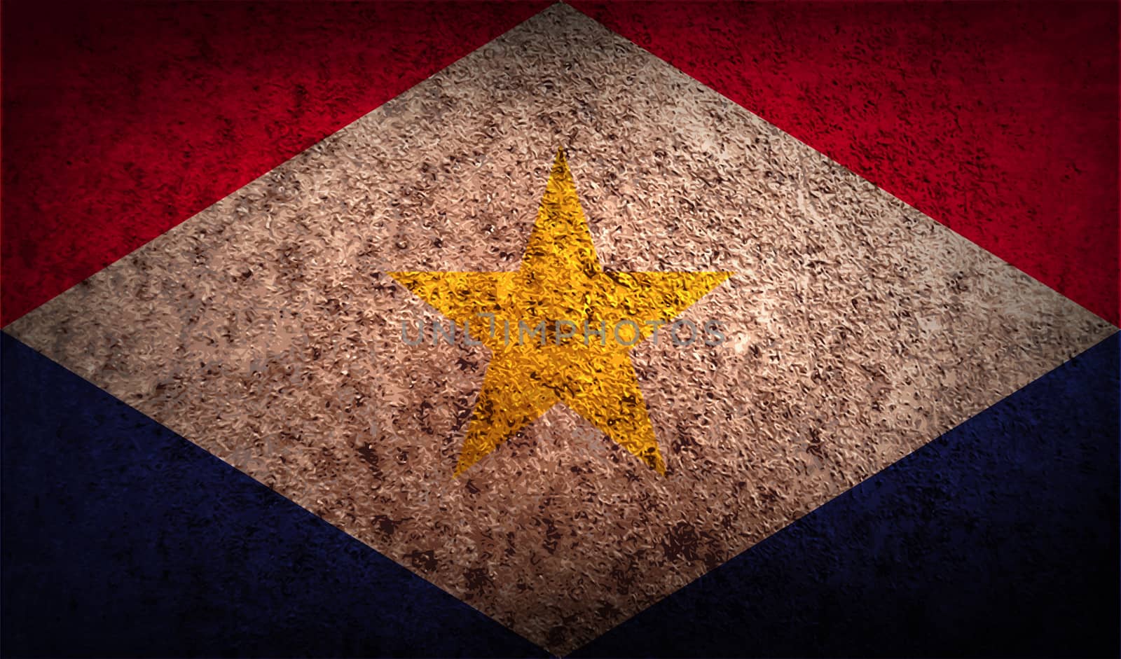Flag of Saba with old texture.  by serhii_lohvyniuk