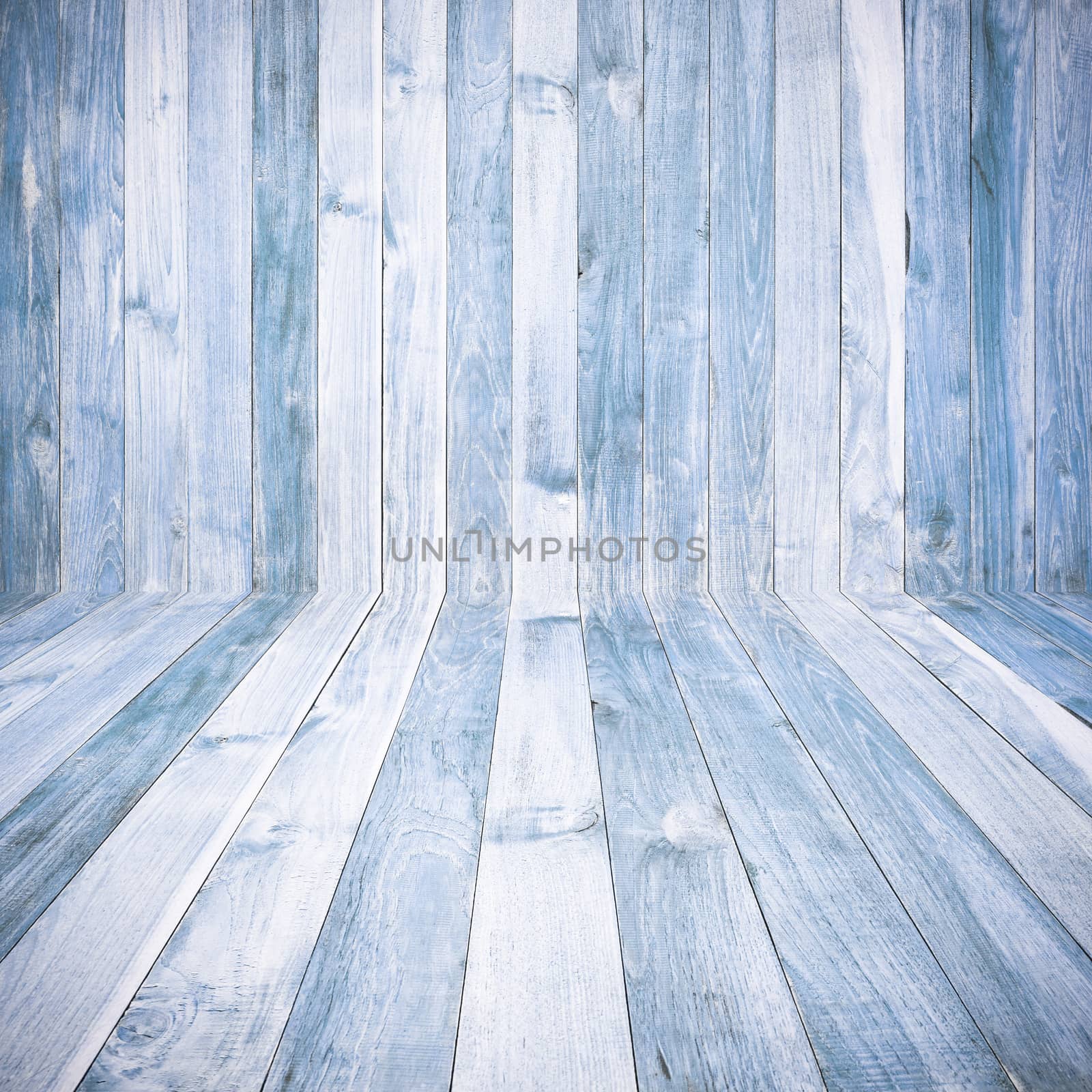 high resolution vintage Blue wood texture background by nopparats