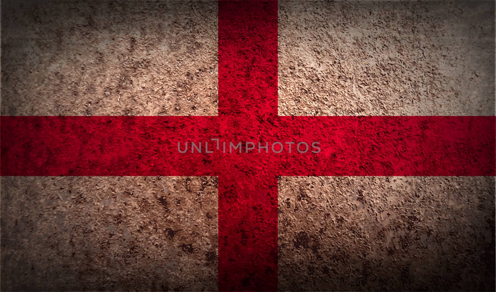 Flag of England with old texture.  by serhii_lohvyniuk