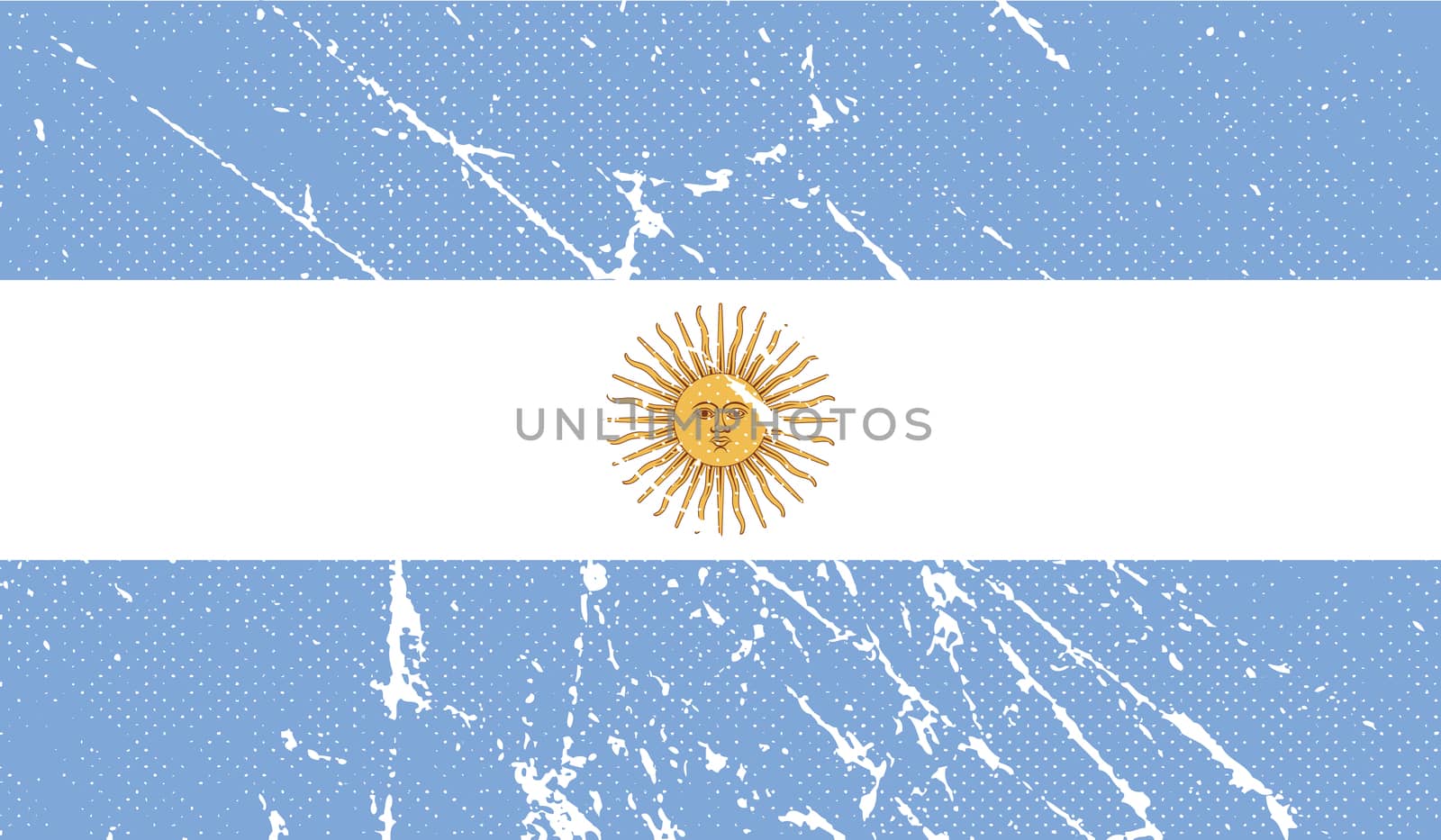 Flag of Argentina with old texture.  by serhii_lohvyniuk