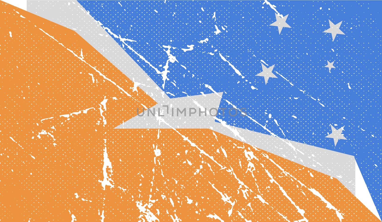Flag of  with old texture.  illustration