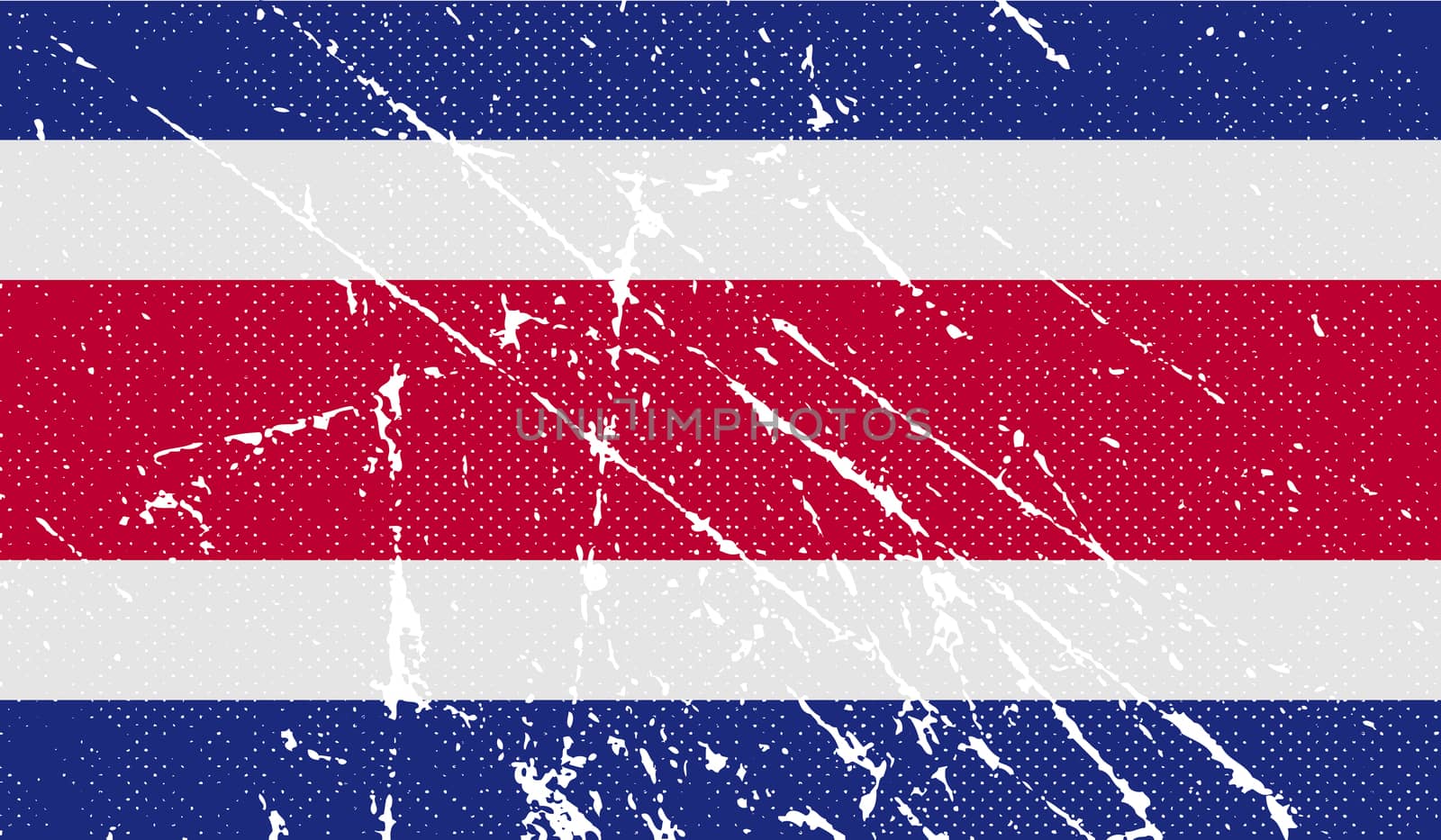 Flag of Costa Rica with old texture.  by serhii_lohvyniuk