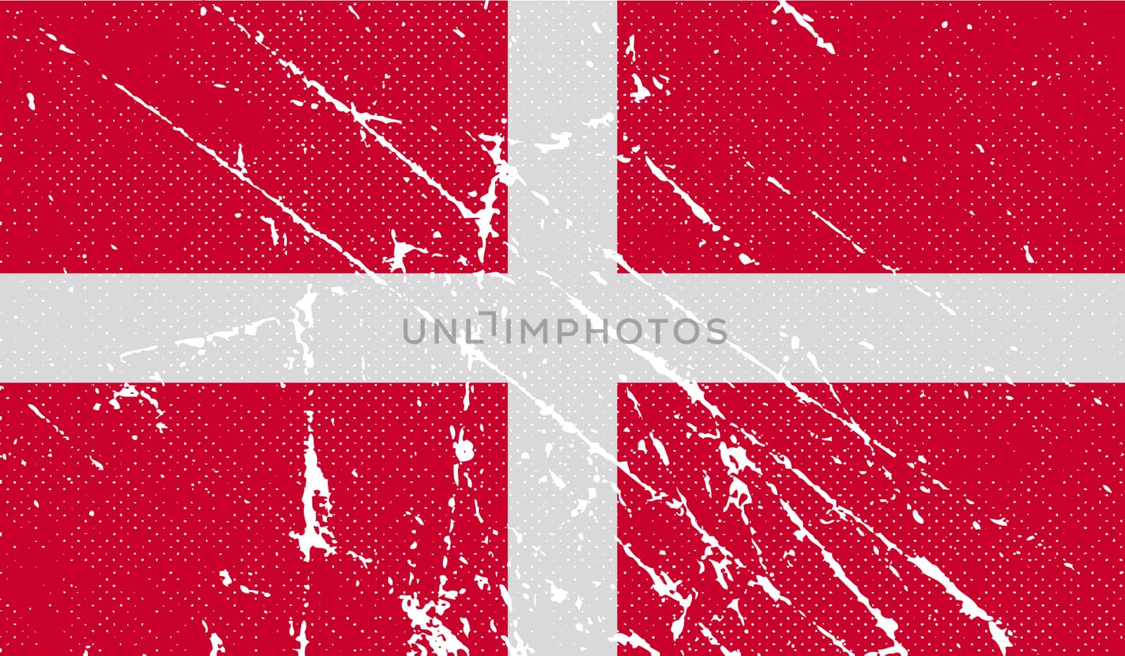 Flag of Military Order Malta with old texture.  illustration