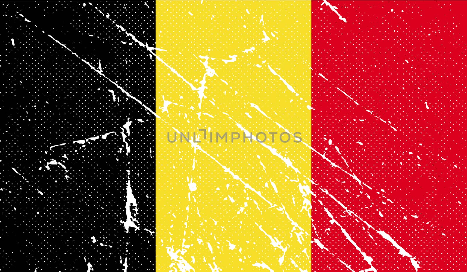 Flag of Belgium with old texture.  by serhii_lohvyniuk