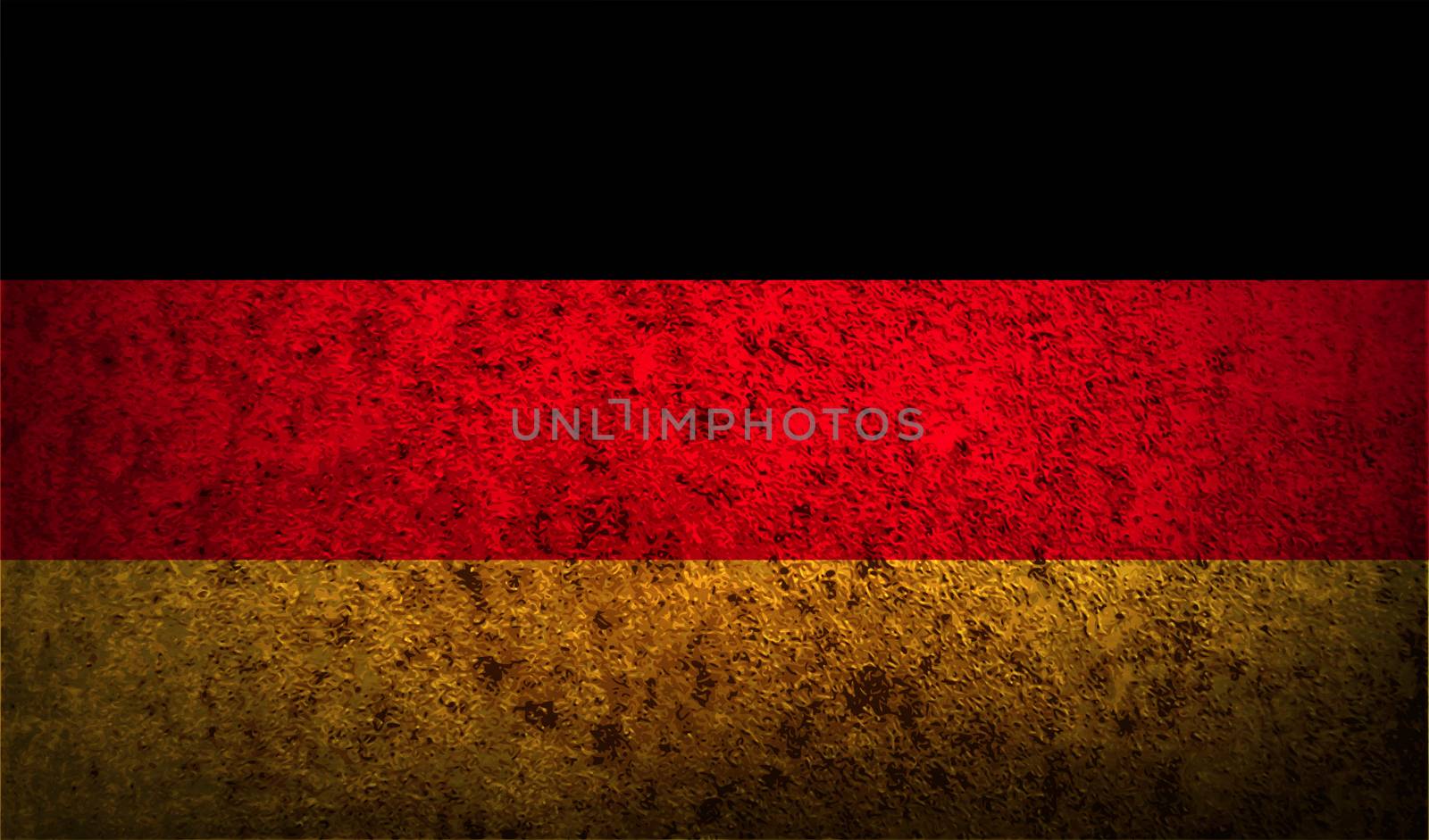 Flag of Germany with old texture.  illustration