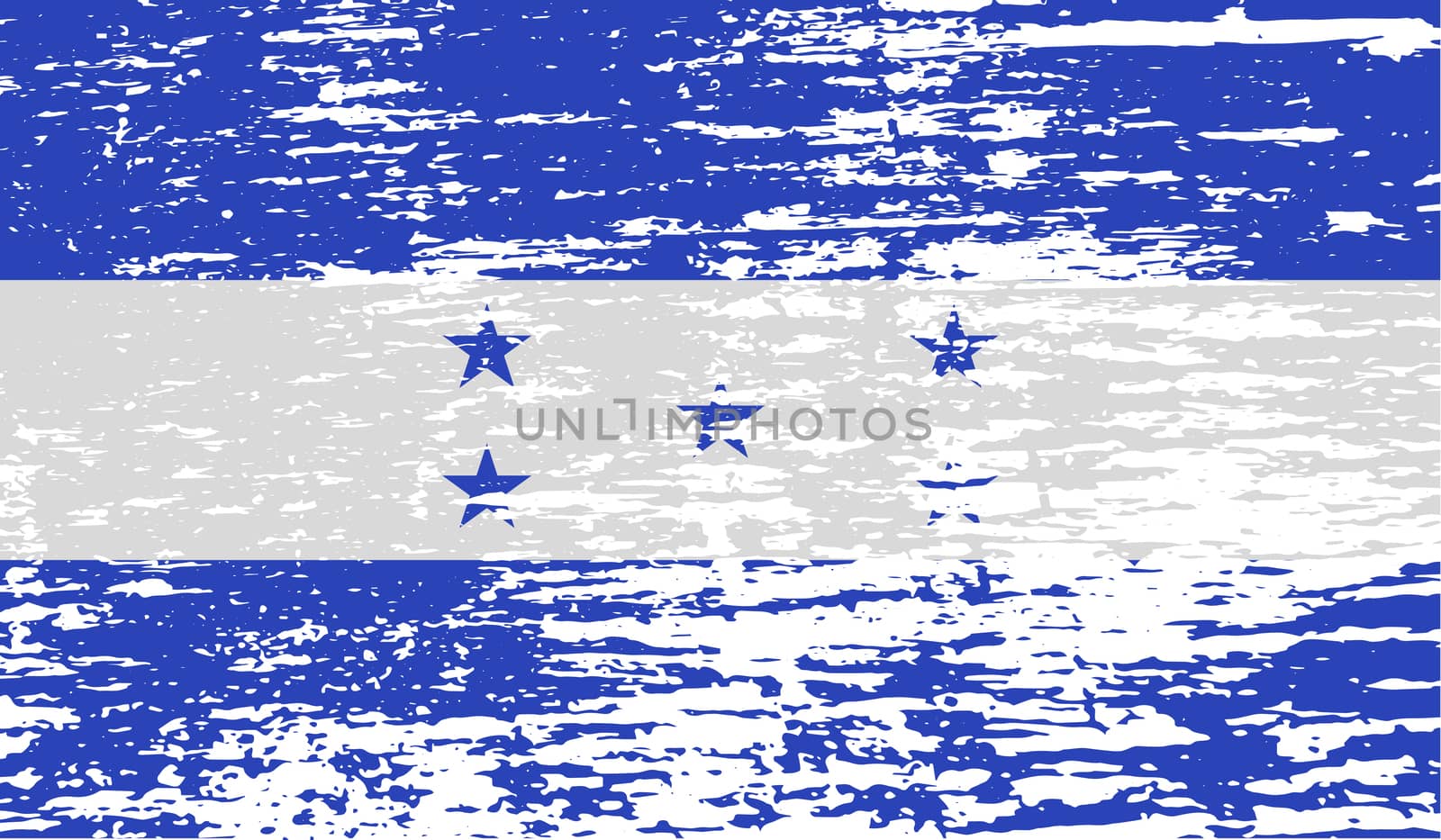 Flag of Honduras with old texture.  by serhii_lohvyniuk