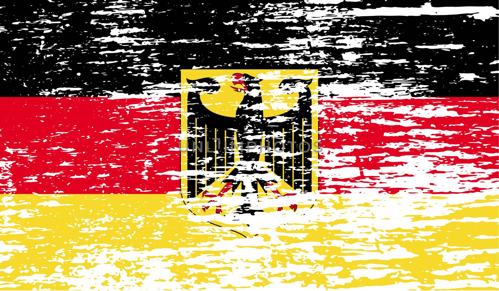 Flag Arms of Germany with old texture.  by serhii_lohvyniuk