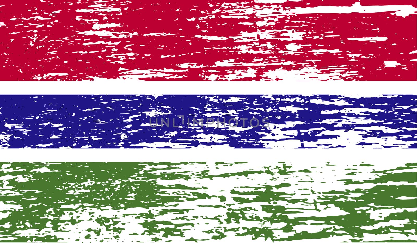 Flag of Gambia with old texture.  by serhii_lohvyniuk