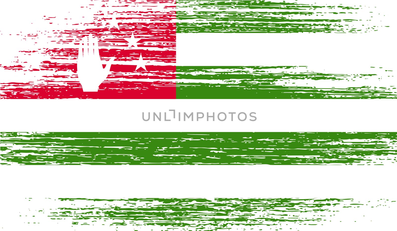 Flag of Abkhazia with old texture.  by serhii_lohvyniuk