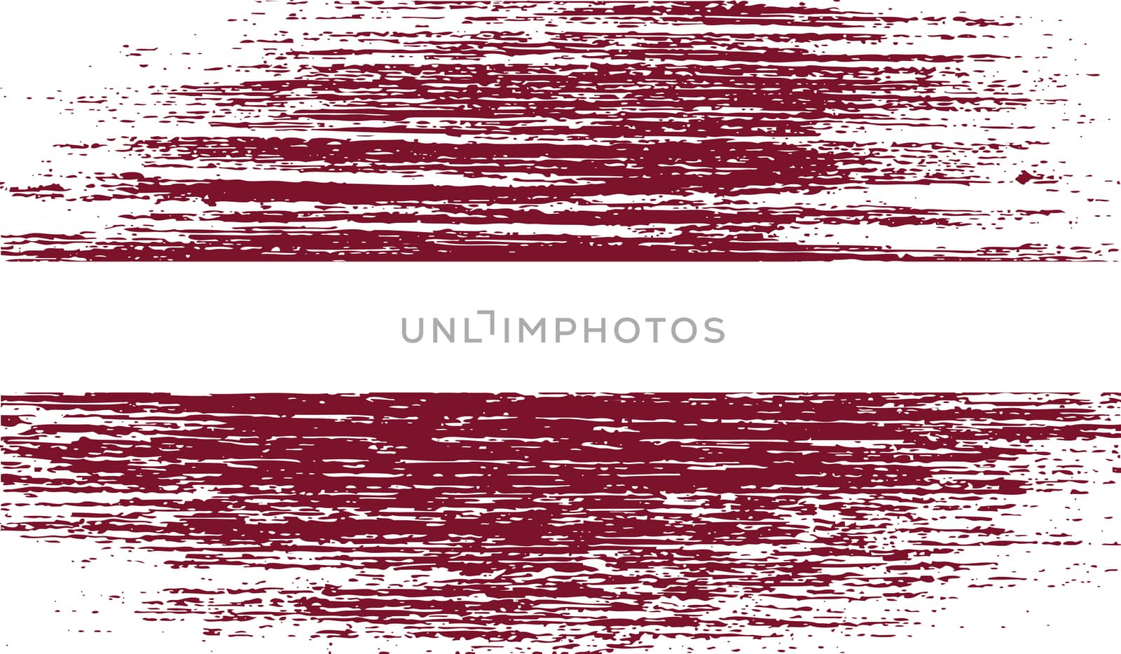 Flag of Latvia with old texture.  illustration