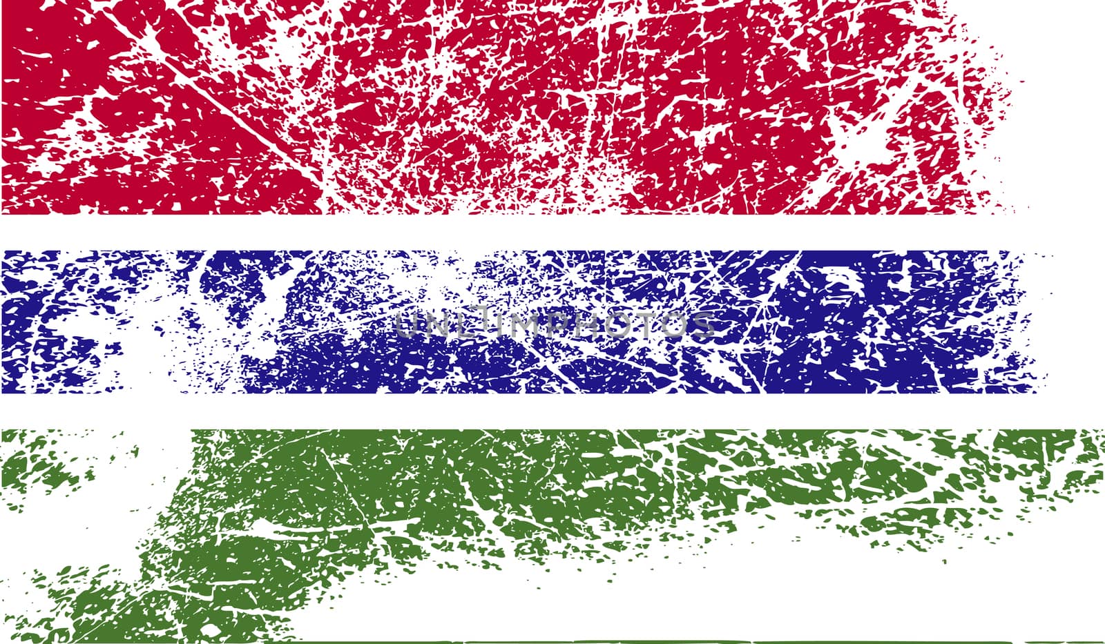 Flag of Gambia with old texture.  by serhii_lohvyniuk