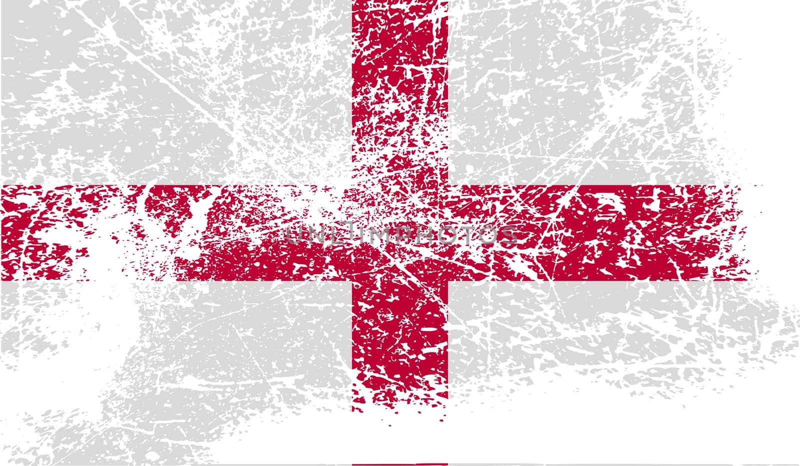 Flag of England with old texture.  by serhii_lohvyniuk