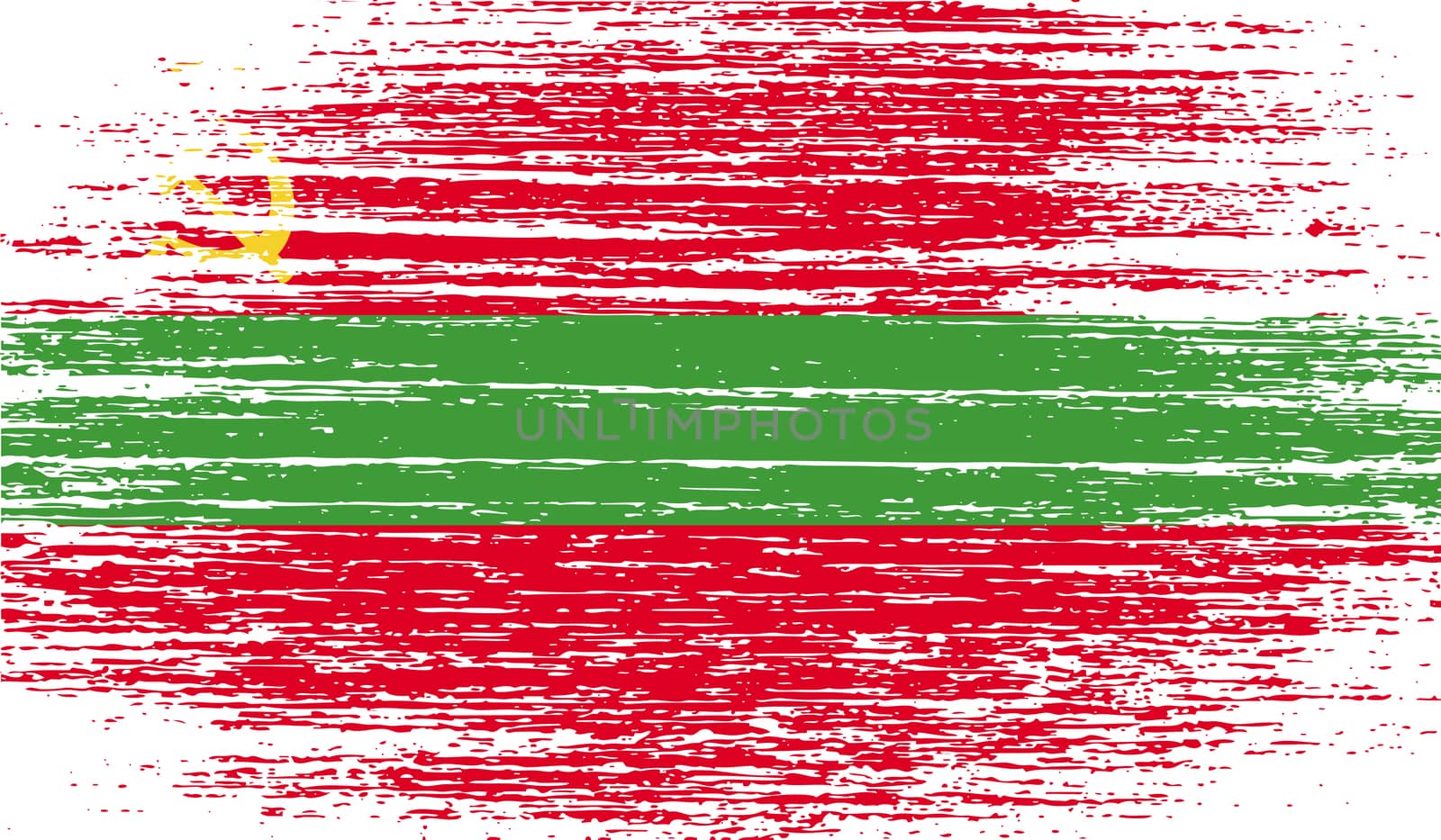 Flag of Transnistria with old texture.  by serhii_lohvyniuk