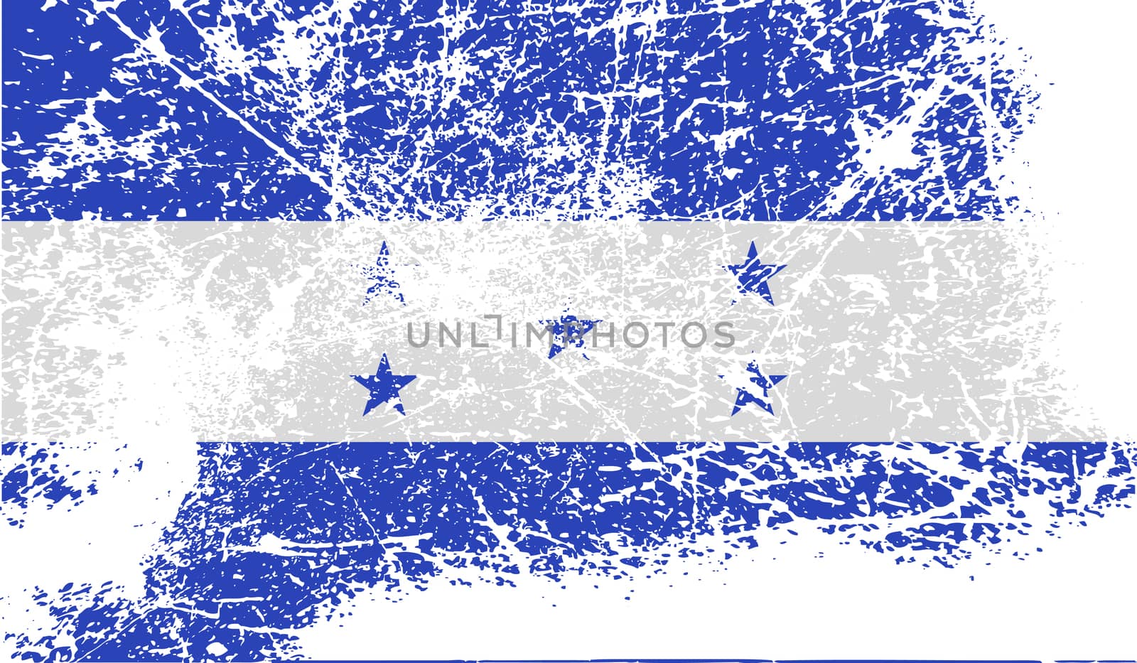 Flag of Honduras with old texture.  by serhii_lohvyniuk