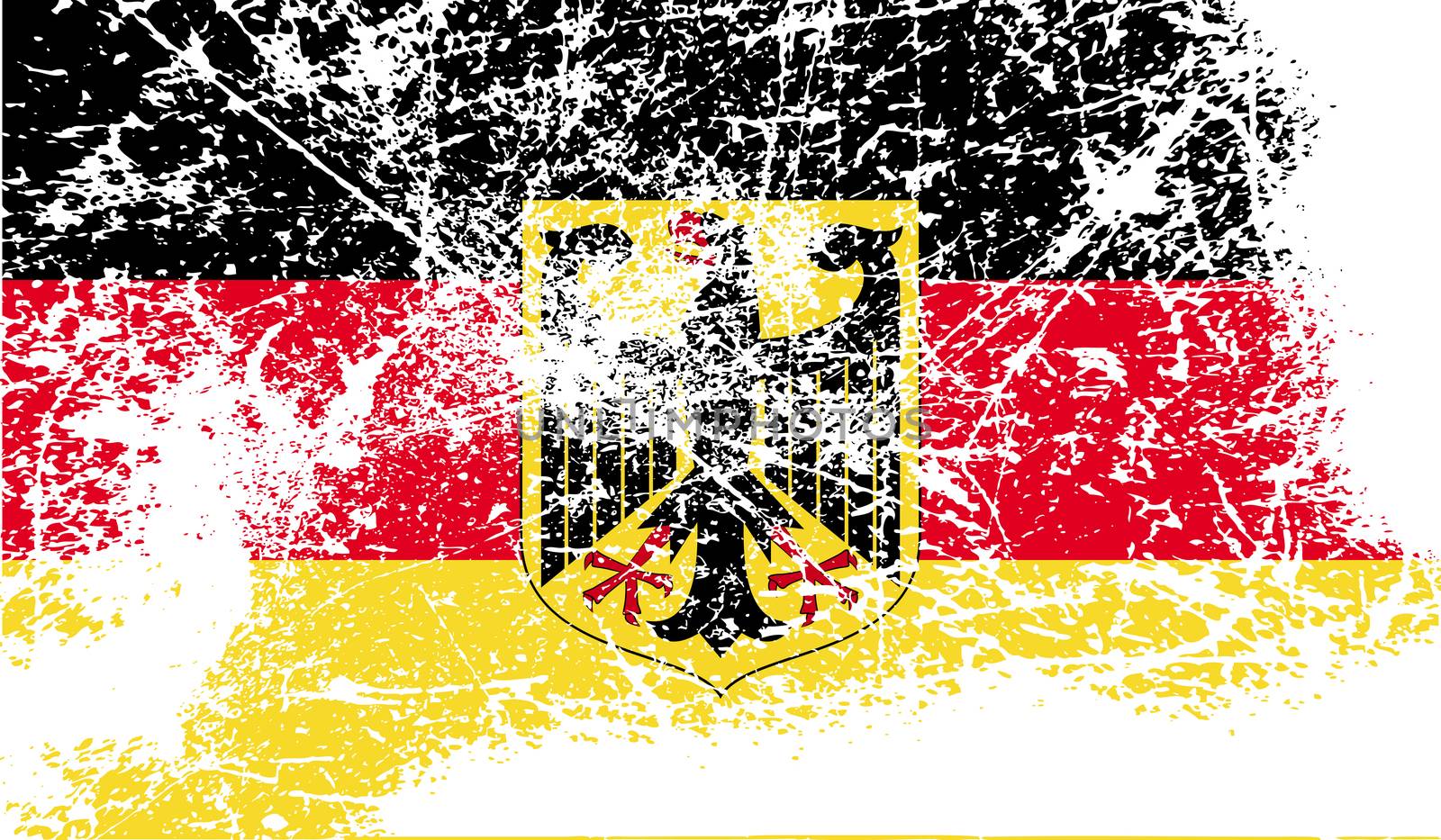 Flag Arms of Germany with old texture.  by serhii_lohvyniuk