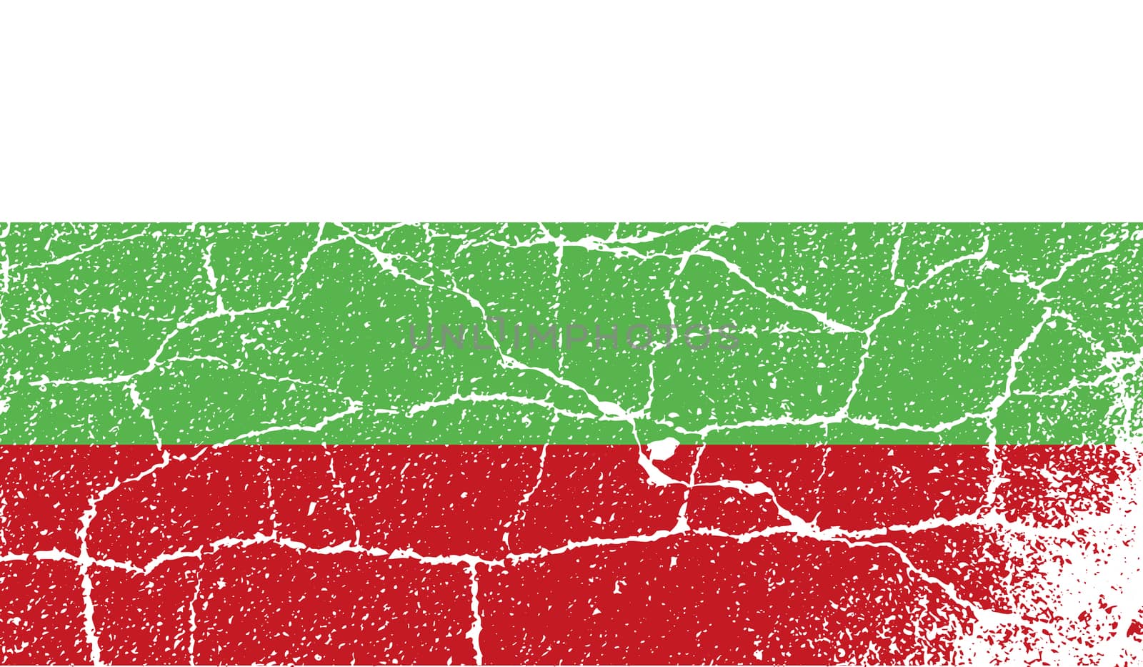 Flag of Bulgaria with old texture.  by serhii_lohvyniuk