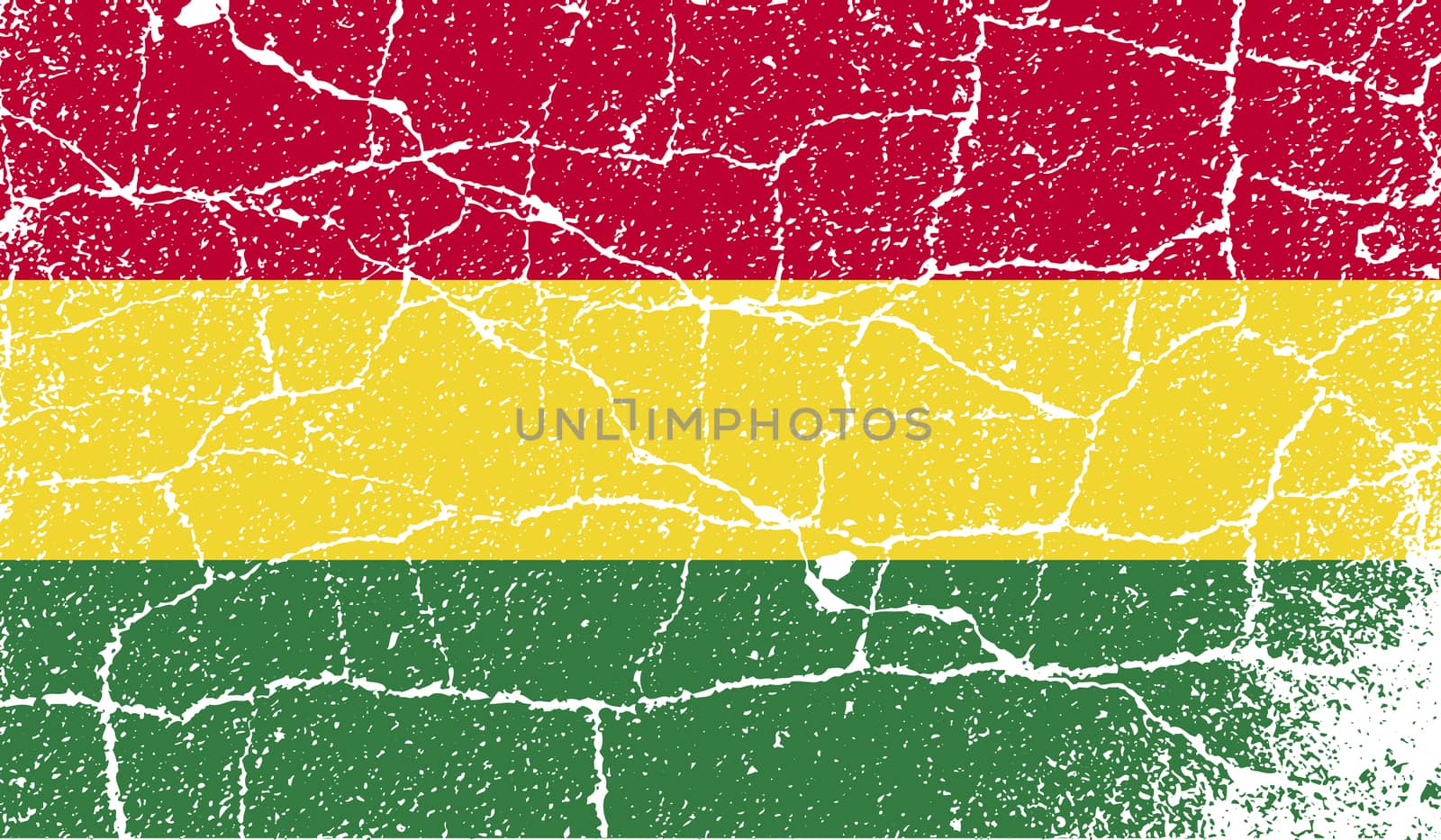 Flag of Bolivia with old texture.  by serhii_lohvyniuk