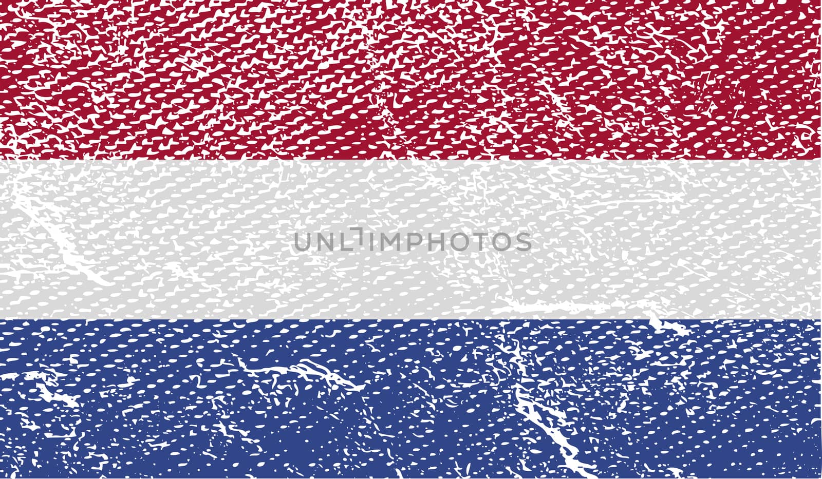 Flag of Netherlands with old texture.  by serhii_lohvyniuk