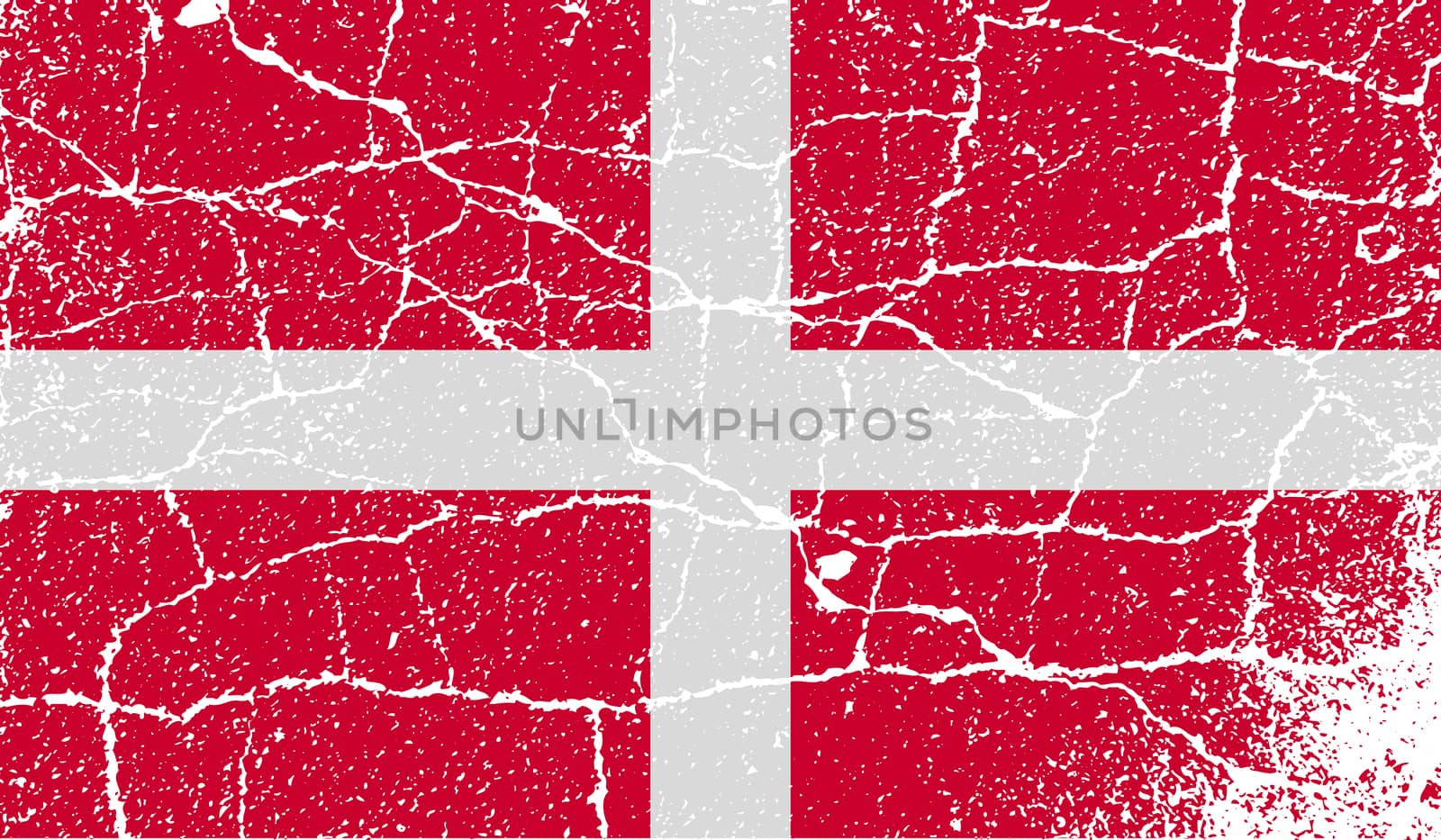 Flag of Military Order Malta with old texture.  illustration