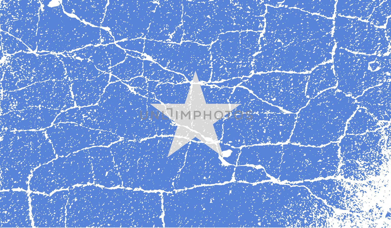 Flag of Somalia with old texture.  by serhii_lohvyniuk