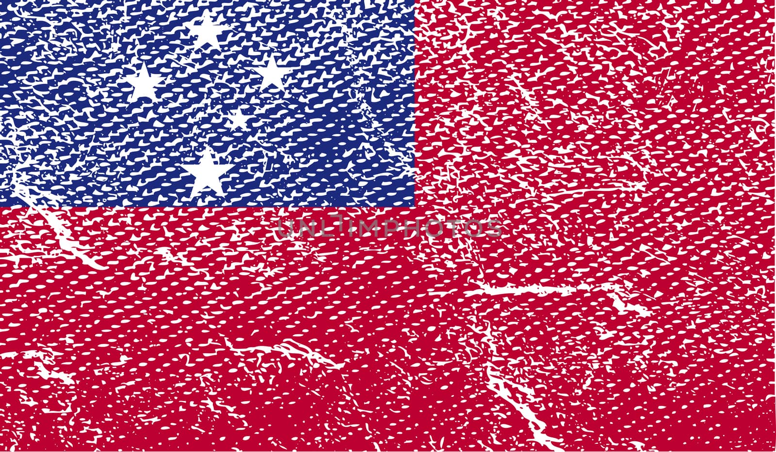 Flag of Samoa with old texture.  by serhii_lohvyniuk