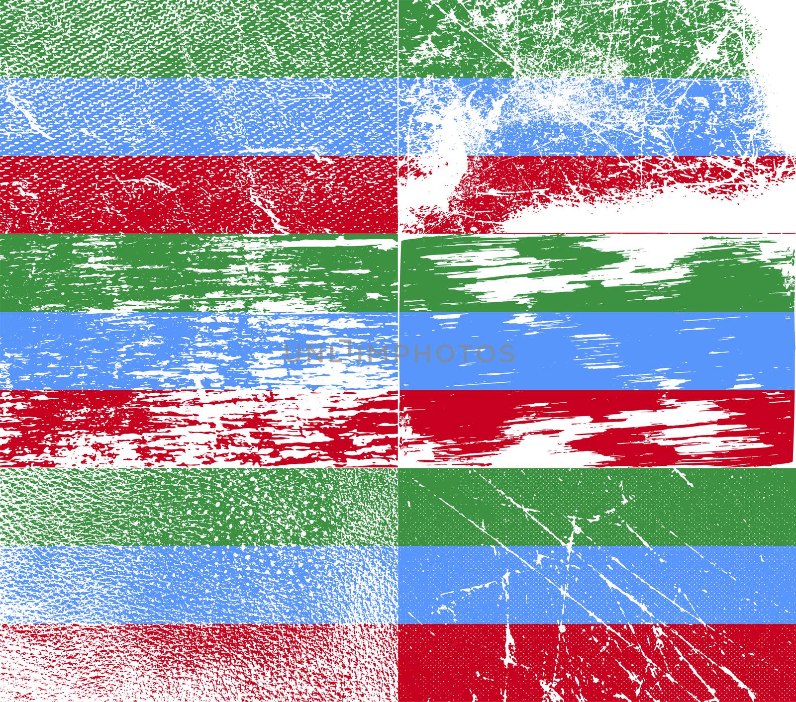 Flag of  with old texture.  illustration