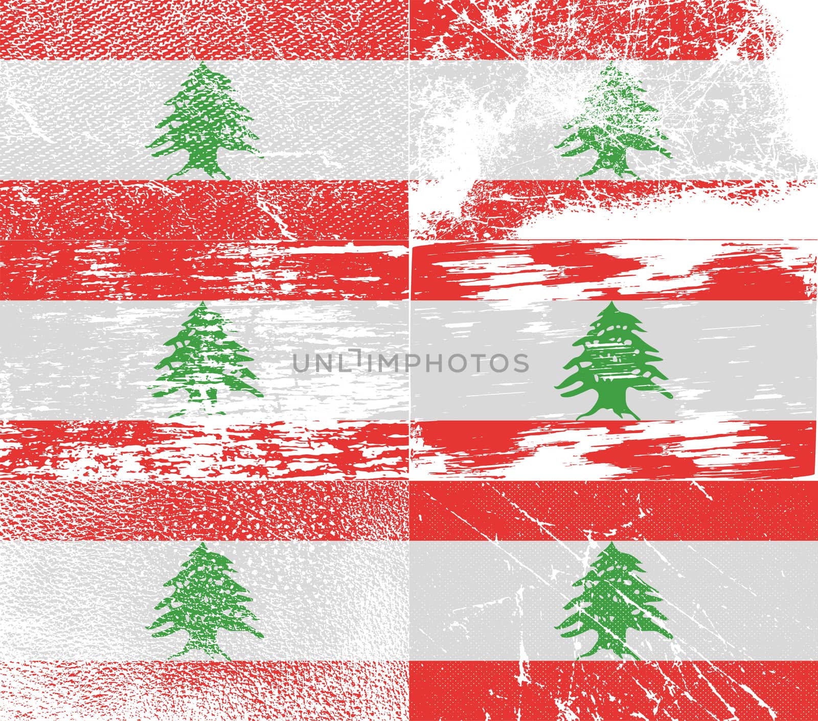 Flag of Latvia with old texture.  illustration