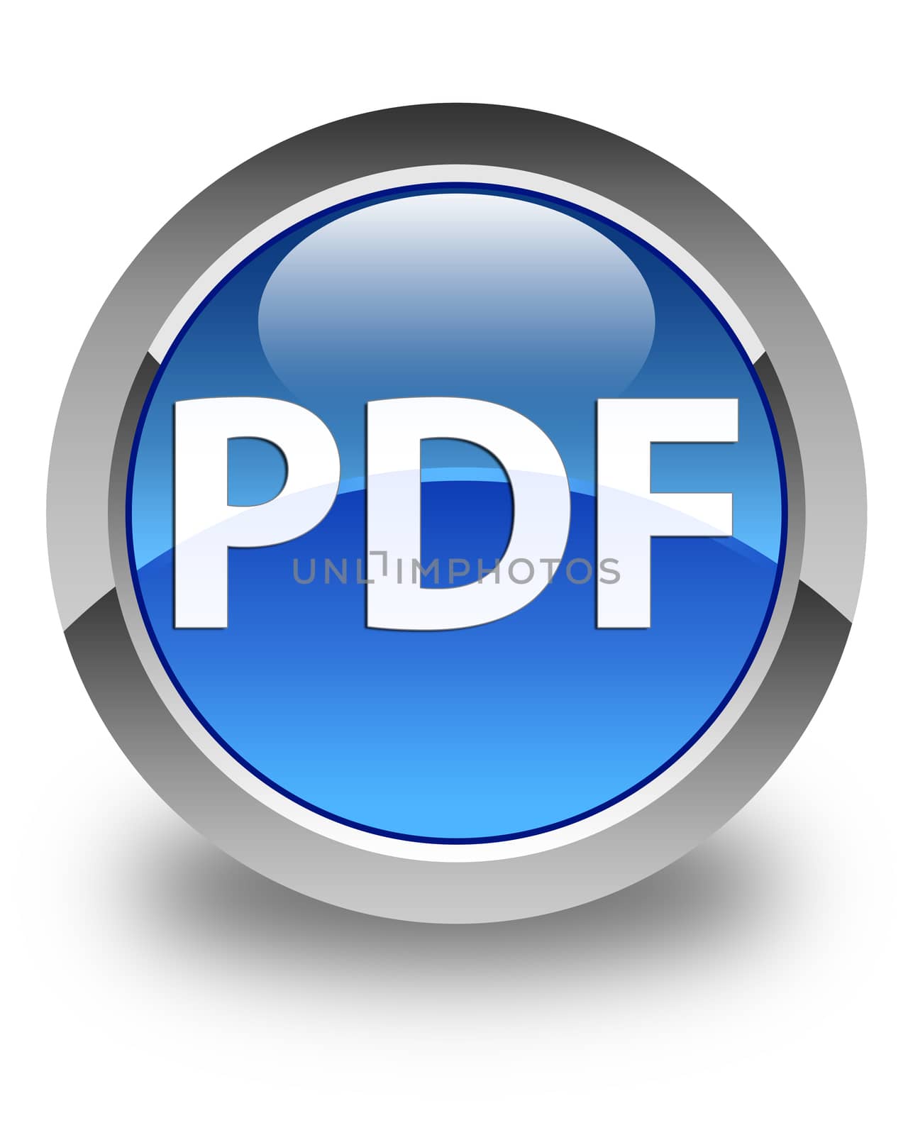 PDF glossy blue round button