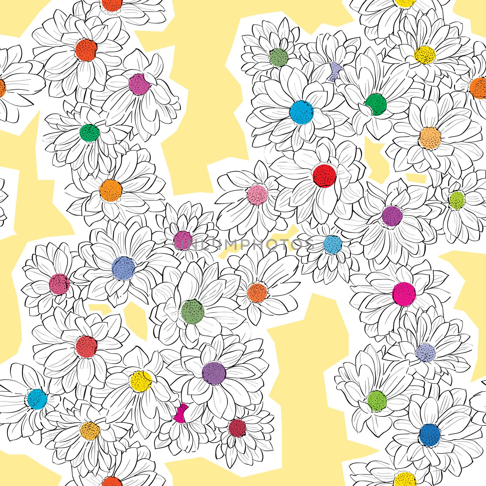 daisy bouquet pattern by catacos