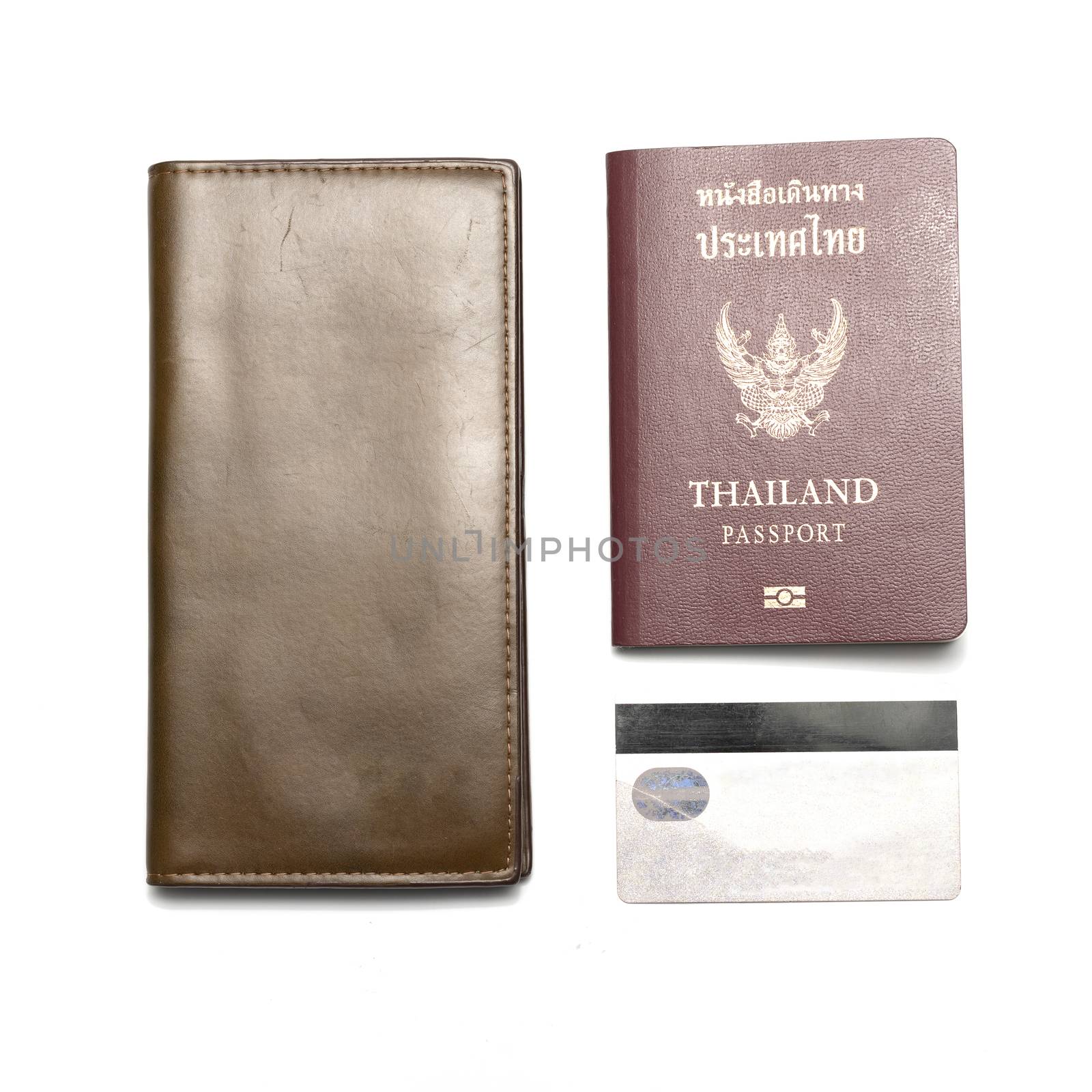 wallet with credit card and passport by ammza12