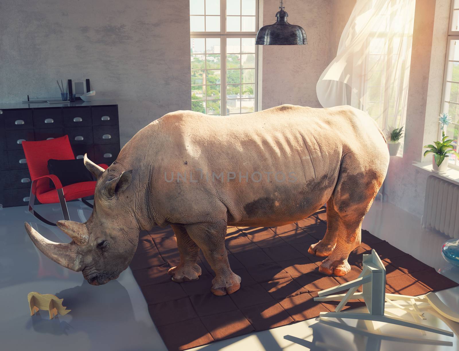 rhinoceros in the room by vicnt