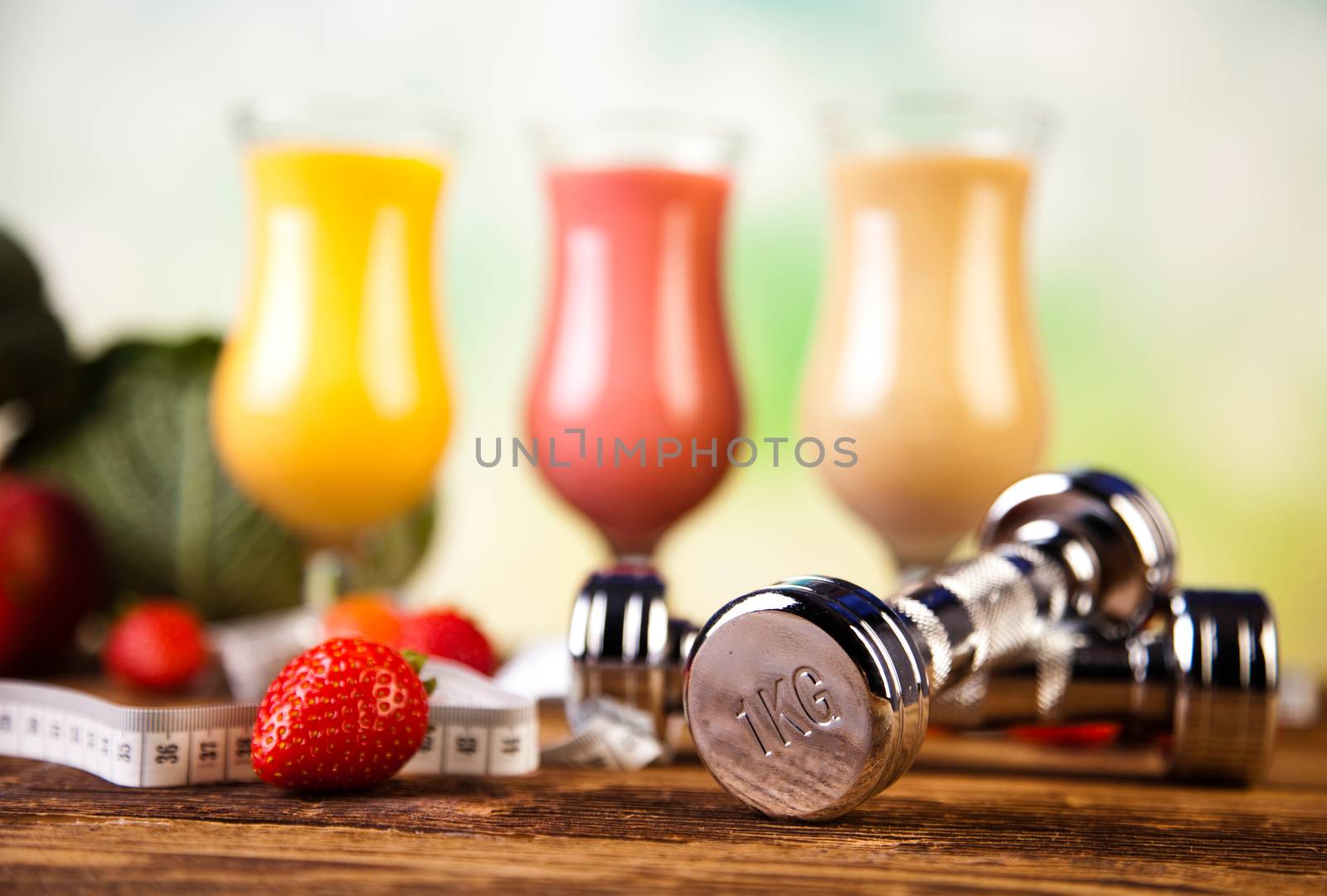 Smoothie diet, healthy and fresh