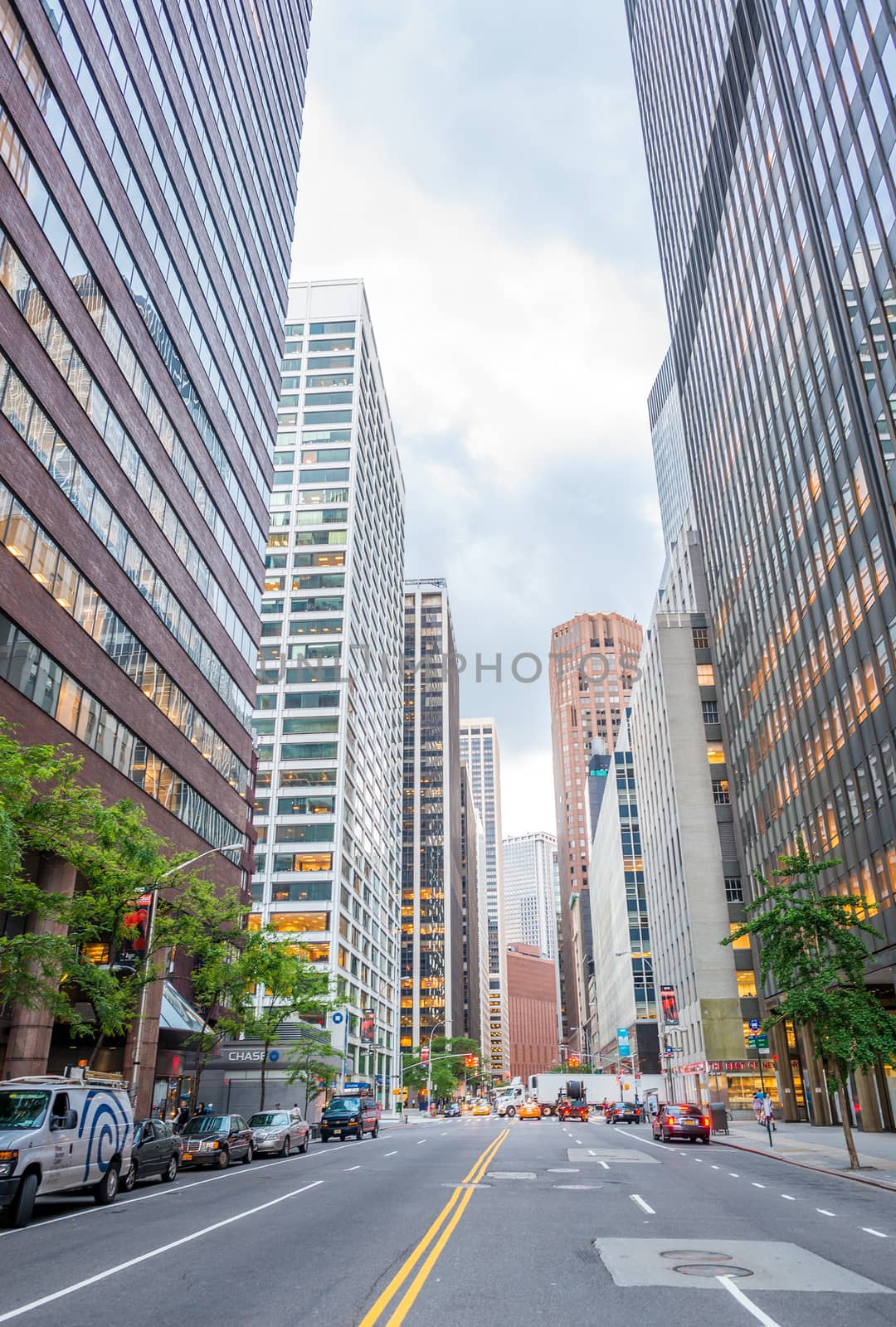 NEW YORK CITY - JUNE 8, 2013: Tourists and locals along city str by jovannig