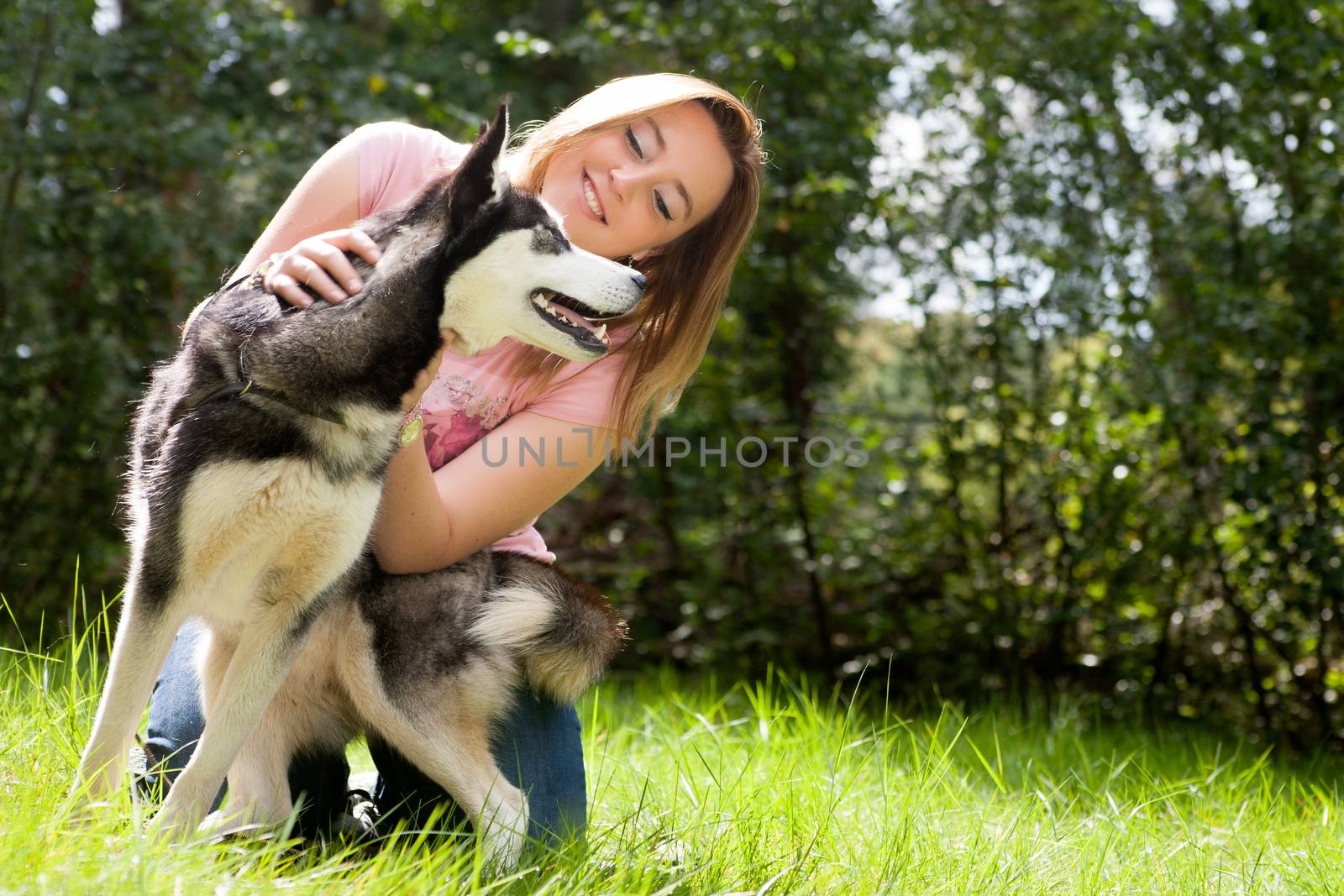 Girl and her husky by DNFStyle