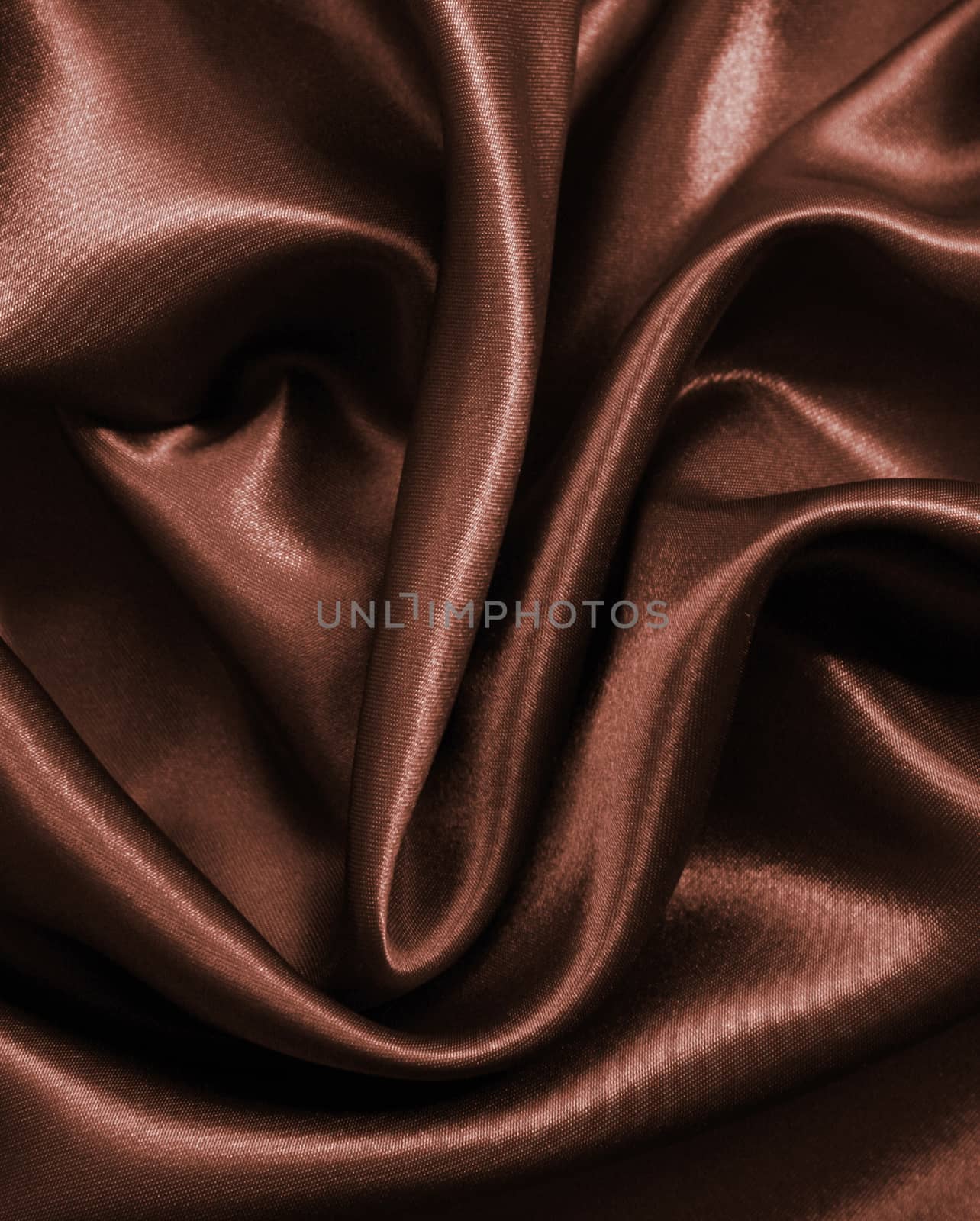 Smooth elegant dark brown chocolate silk can use as background