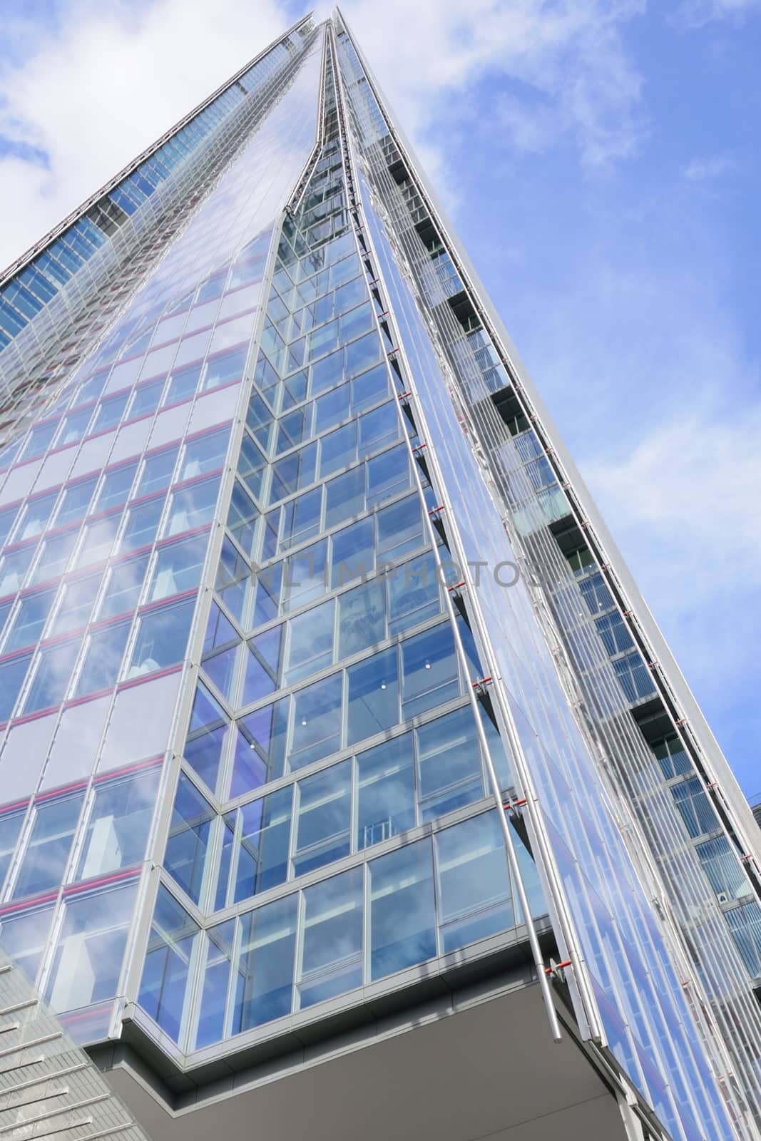 Looking up at shard London